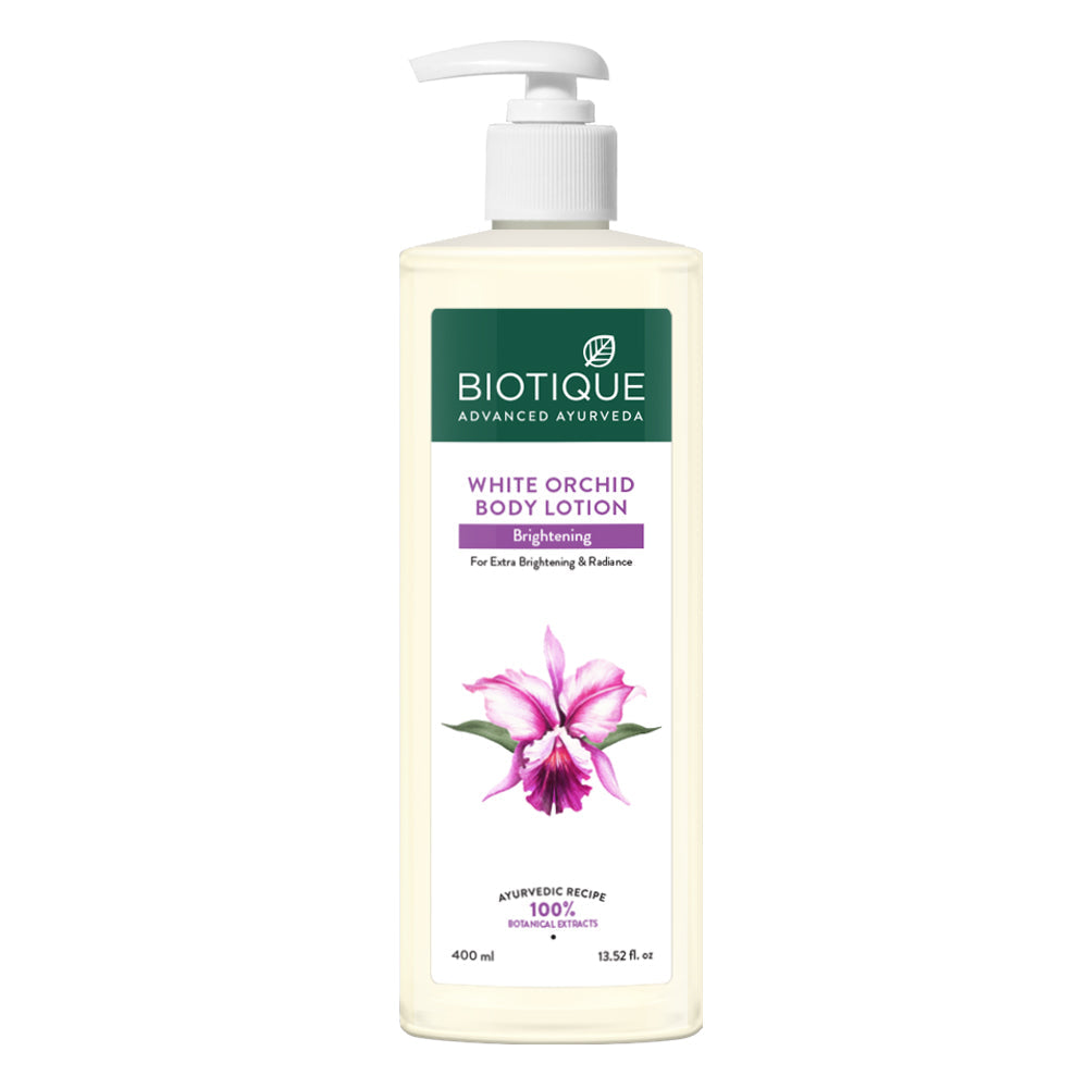 Biotique White Orchid Brightening Body Lotion For Extra Brightening & Radiance, 180ml - Image 3 - Buy from Indicrest