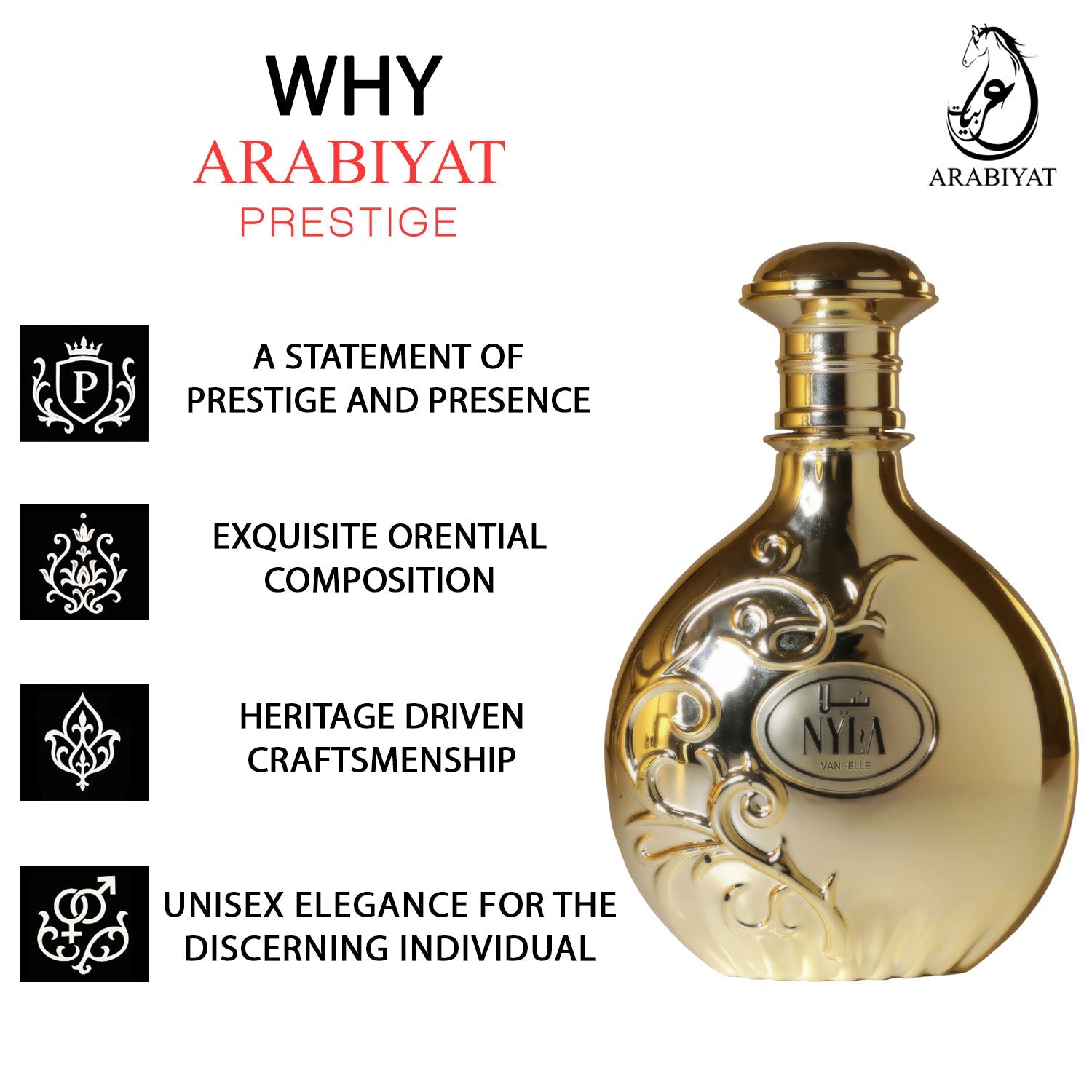 Arabiyat Prestige Nyla Vani-elle EDP, 80ml Unisex - Image 5 - Buy from Indicrest