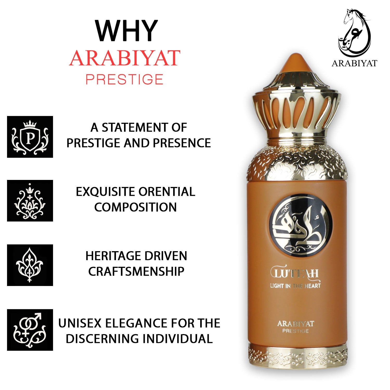 Arabiyat Prestige Lutfah Light in the Heart EDP, 80ml UNISEX - Image 5 - Buy from Indicrest