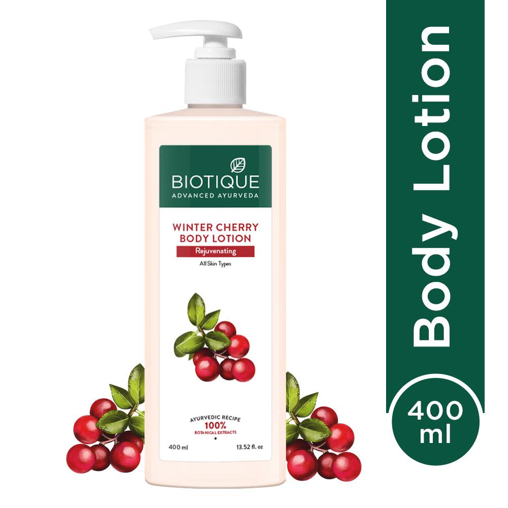 Biotique Winter Cherry Rejuvenating Body Lotion, 120ml - Image 9 - Buy from Indicrest