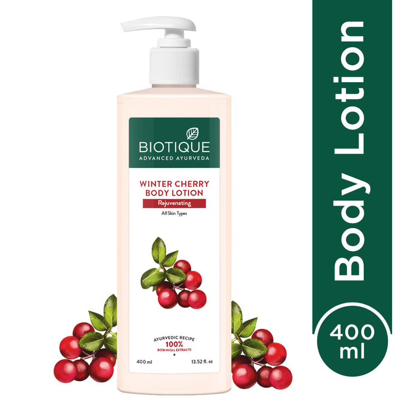 Biotique Winter Cherry Rejuvenating Body Lotion, 400ml Buy from Indicrest
