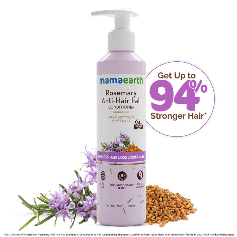 Mamaearth Rosemary Anti-Hair Fall Conditioner with Rosemary & Methi Dana for Reducing Hair Loss & Breakage, 250ml - Buy from Indicrest