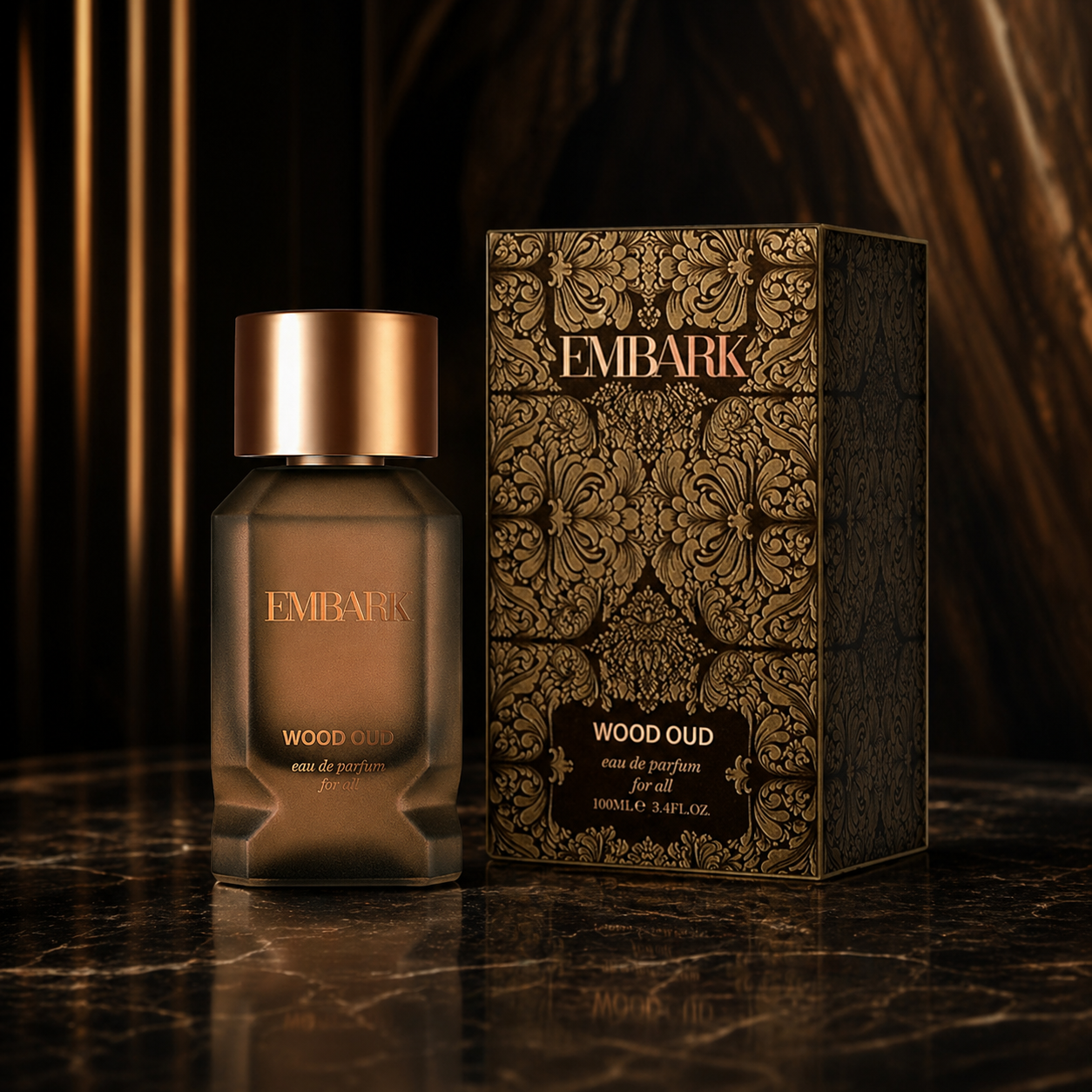 Embark Perfumes Wood Oud For All - Eau De Parfum (EDP) SPICY - WOODY, 100 ml