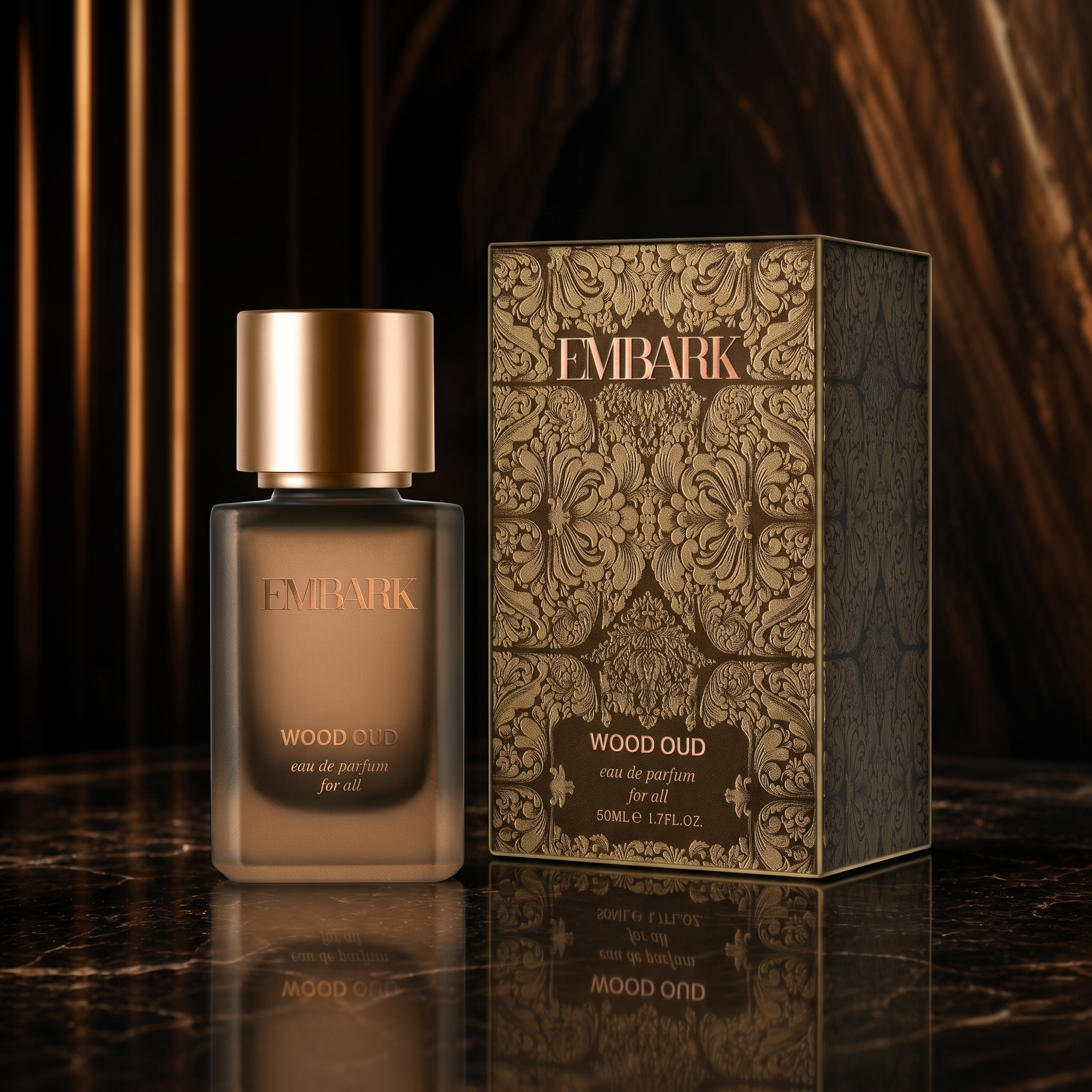 Embark Perfumes Wood Oud For All - Eau De Parfum (EDP) SPICY - WOODY, 50 ml